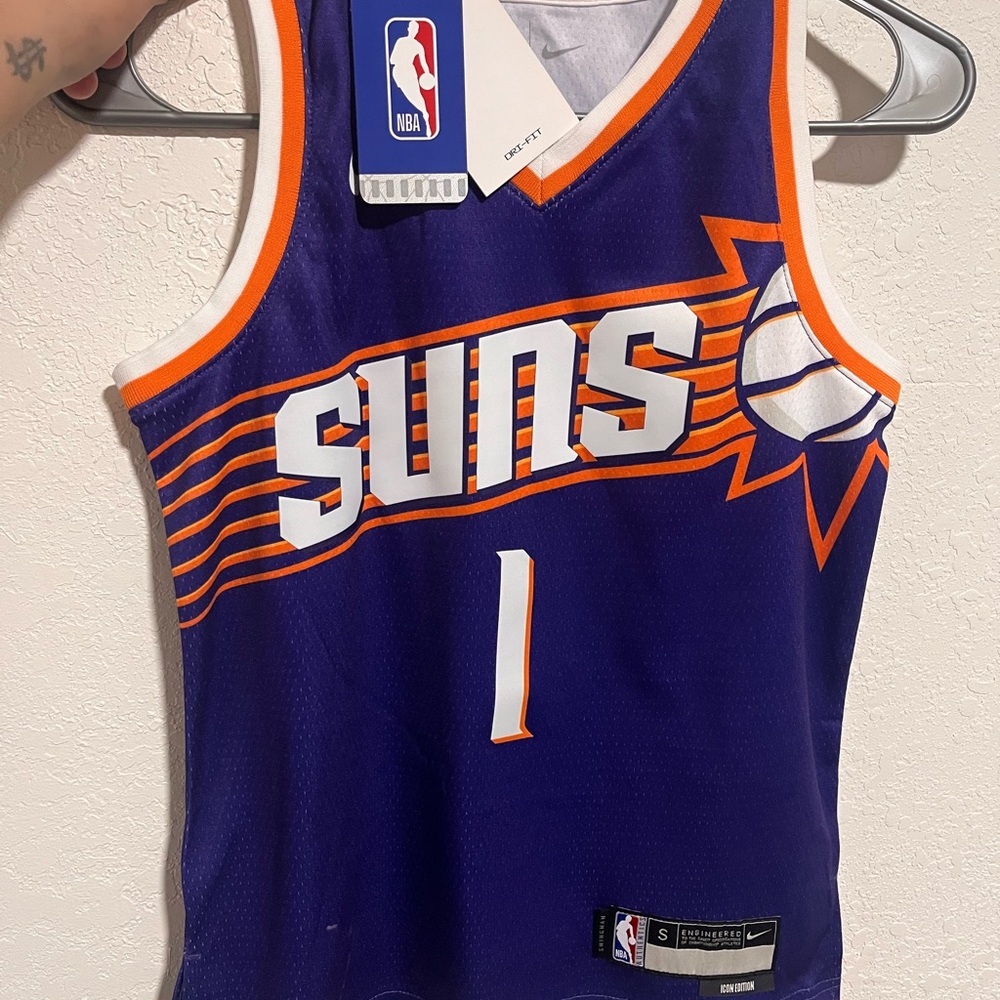 Nike Purple Phoenix Suns Basketball Jersey with Orange & White Trim